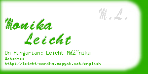 monika leicht business card